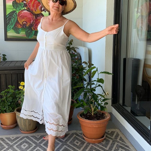 Cotton Summer Dress perfect for Diner en Blanc - Picture 2 of 5